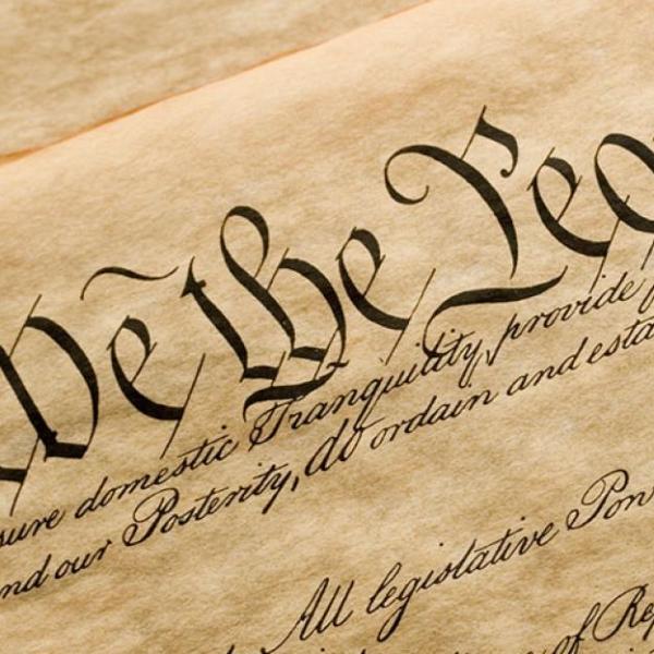 Constitution picture showing "We the People"
